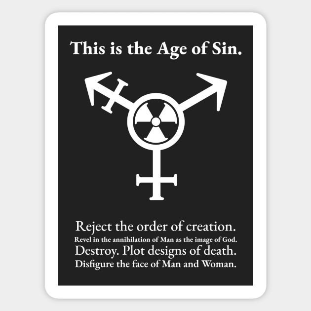 Age of Sin Sticker by Ophelia's HRTees
